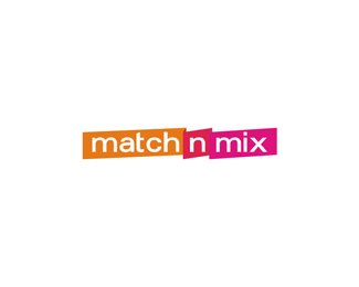 match n mix dating platform portal website shadows logo design by Alex Tass