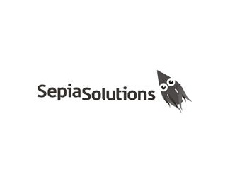 sepia solutions c video on demand digital asset management service logo design by Alex Tass