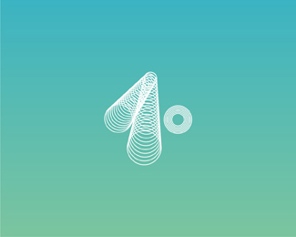 the one dot fm radio lines white logo design by Alex Tass