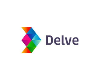 delve an indie games development logo design by alex tass