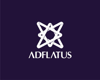 Adlfatus interior design studio reversed logo design by Alex Tass