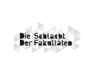 die schlacht der fakultaten geometric logo design by Alex Tass