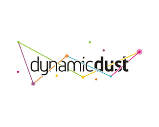dynamic dust games applications development studio logo design by Alex Tass