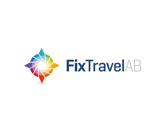 fix travel ab business corporate travel agency logo design by Alex Tass