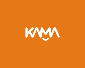 kama foods smile logo design by Alex Tass