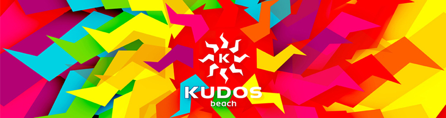kudos beach bar club terrace 2013 logo redesign refresh rebranding presentation logo design by Alex Tass