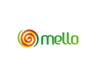 mello natural melon based juice logo design by Alex Tass