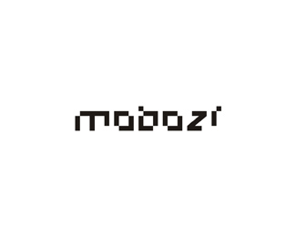 mobozi web and mobile software developer abstract typographic logo design by Alex Tass