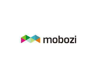 mobozi web and mobile software developer color logo design by Alex Tass