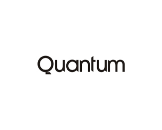 quantum experimental logotype word mark logo design by Alex Tass
