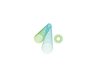the one dot fm radio lines logo design by Alex Tass
