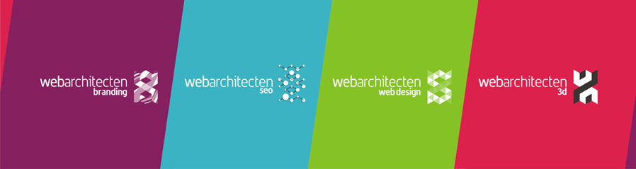 web architecten advertising agency sub-branding branding, seo, web design, 3d, reversed logo design by Alex Tass