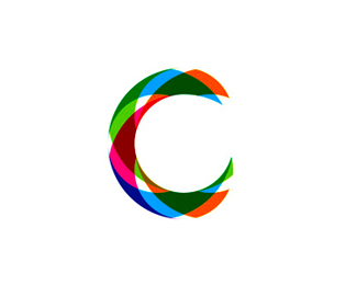 c colorful abstract modern monogram logo design symbol by alex tass