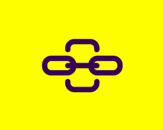 friend chain character mobile app logo design by alex tass
