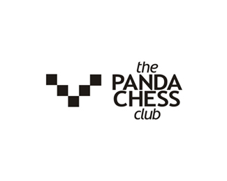 panda chess club logo design by alex tass