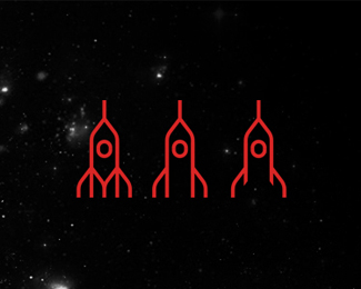 rockets logo design symbol by alex tass