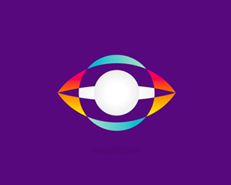space watchers eye planet logo design symbol by alex tass
