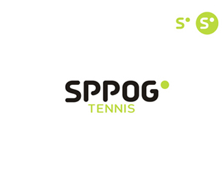 sppog video tennis data logo design by alex tass